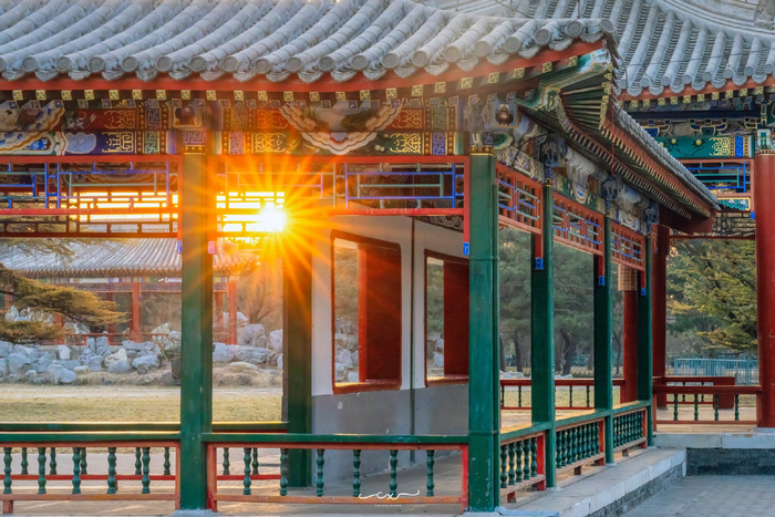 古建光影星芒耀目北京天坛61双环万寿亭摄影