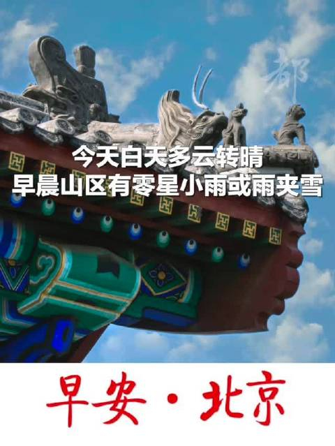 早安北京3月26日白天多云转晴最高气温20限号2和7