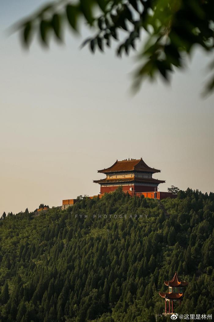 家乡美景龙凤山日出清晨