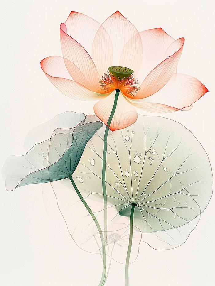 荷花by momo艺术__财经头条