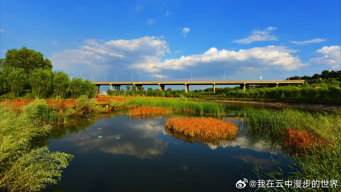 山西省孝义市,孝河国家湿地公园美景