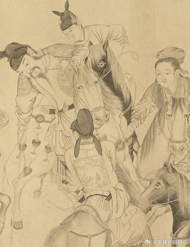 唐明皇击鞠图 清.丁观鹏 台北故宫博物院