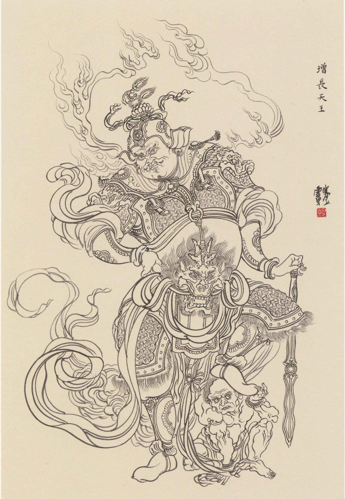李云中老师创作的四大天王 - 故尔耳