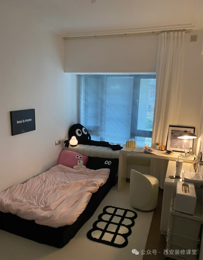不听劝,小卧室床头靠飘窗,结果效果贼好