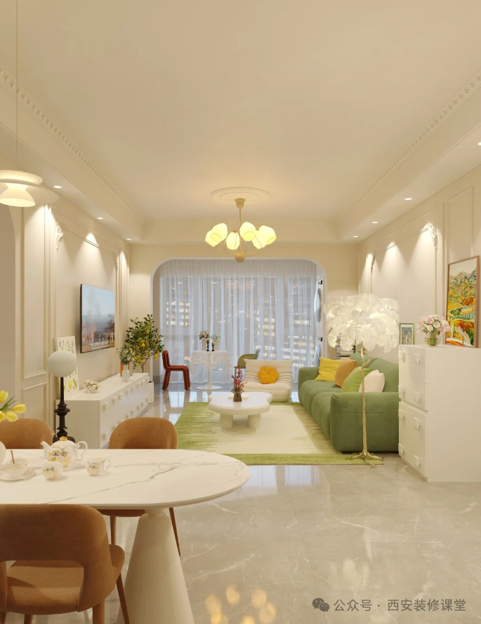 独居女生,90㎡温馨奶油风小屋