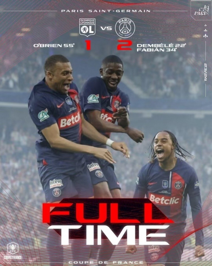 巴黎获得法国杯冠军96 勒沃库森获得德国杯冠军