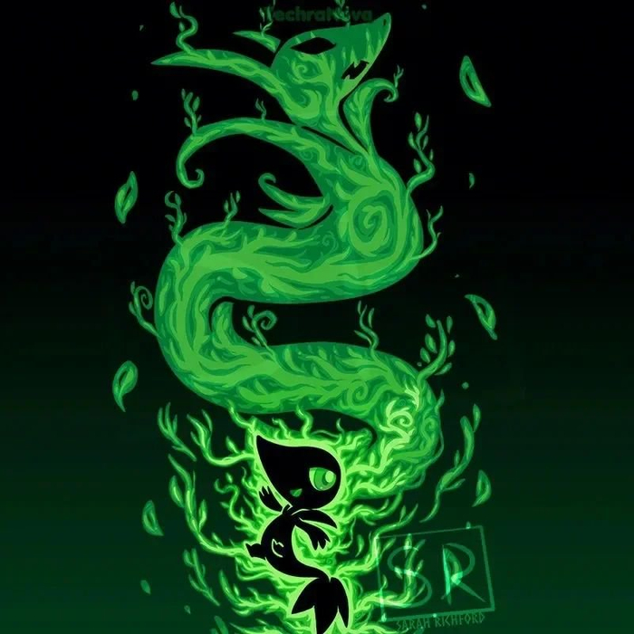 历代🌊🔥🍃御三家剪影壁纸（下篇）5－8代