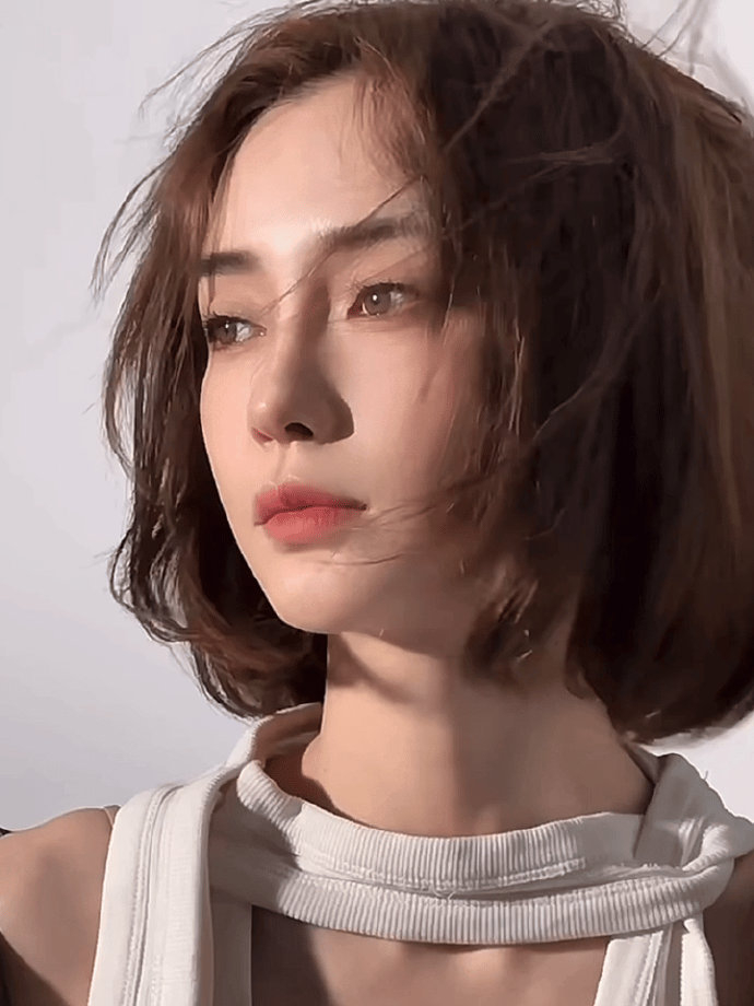 angelababy短发图梦回混血感谁看了不说一句美的程度啊