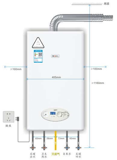 麦迪斯标准壁挂炉安装指南