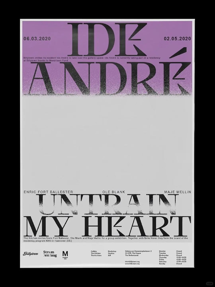 撞色海报设计灵感!