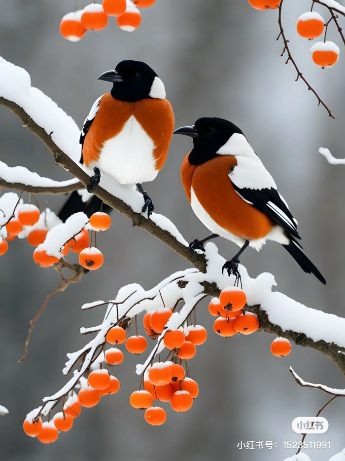 喜上枝头柿柿如意