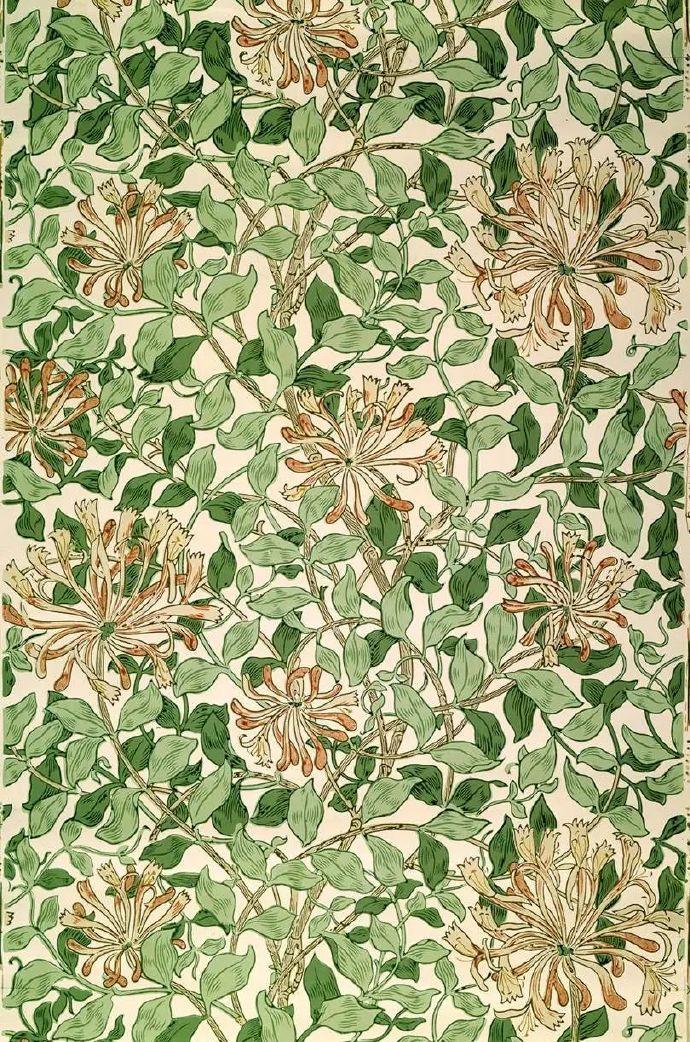 工艺美术运动创始人威廉·莫里斯(william morris)的图案设计