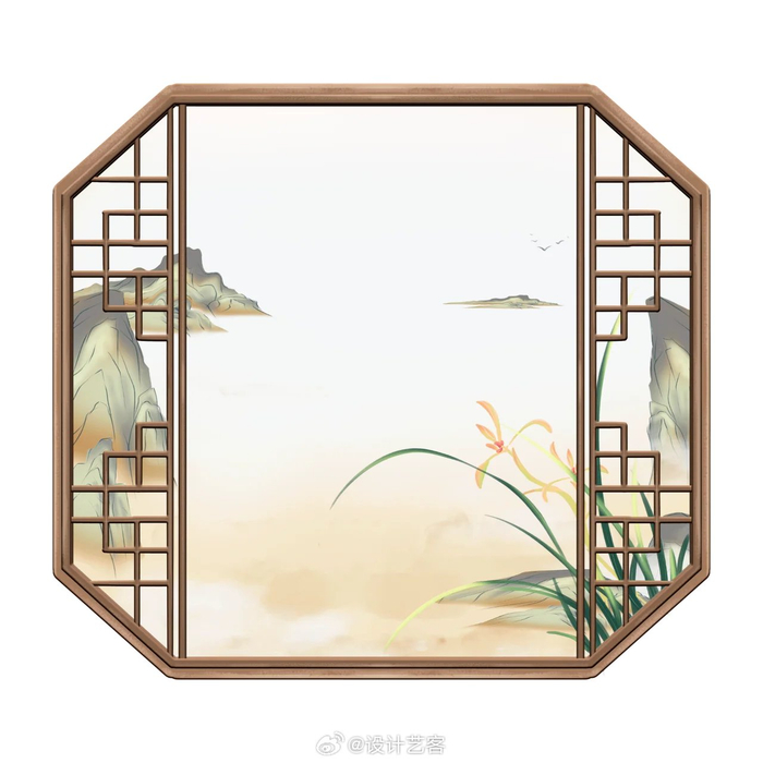 中式窗,"漏景"意境