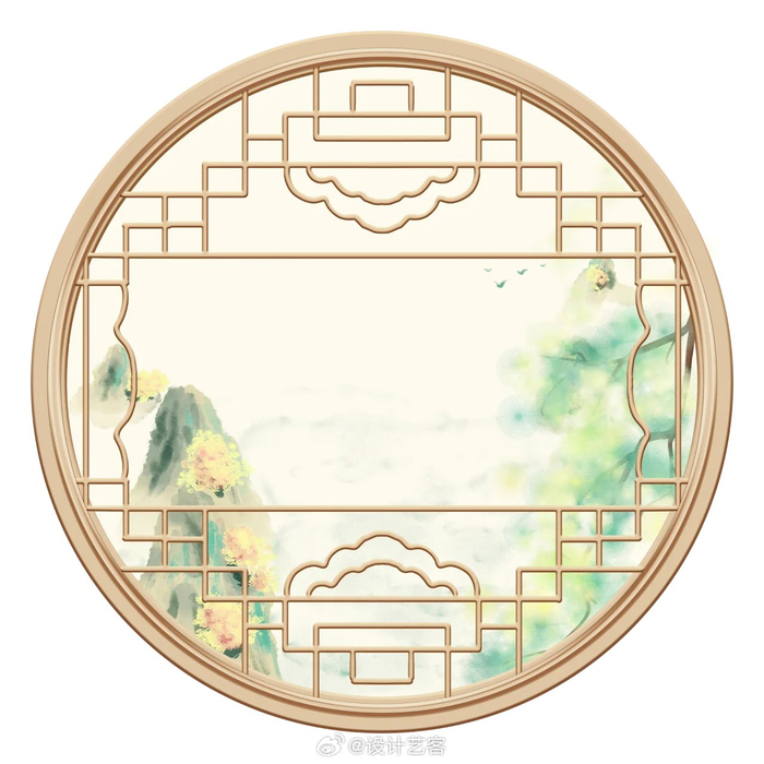 中式窗漏景意境