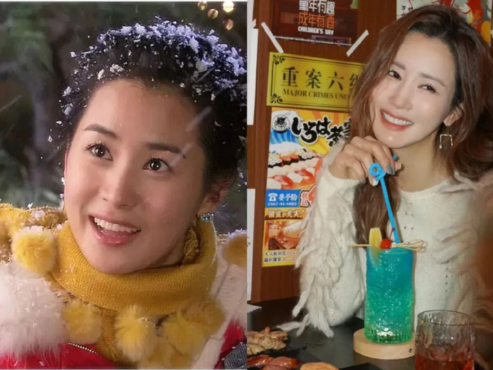 她也是红遍亚洲,把角色演得特别灵气,没整容之前她演技可好了,长相也