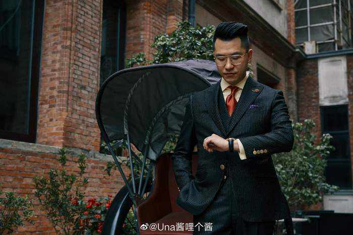 高级定制西装(绅装)老上海风格街拍