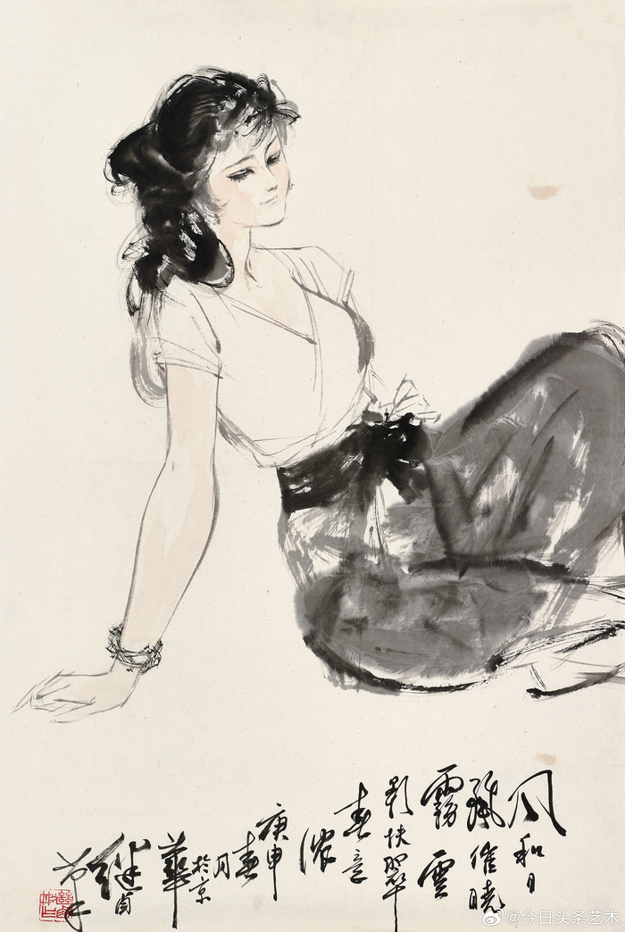 画家刘继卣人物画