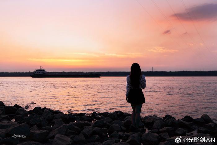 極美南京暮色江岸夕陽無限好南京幕燕濱江風貌區