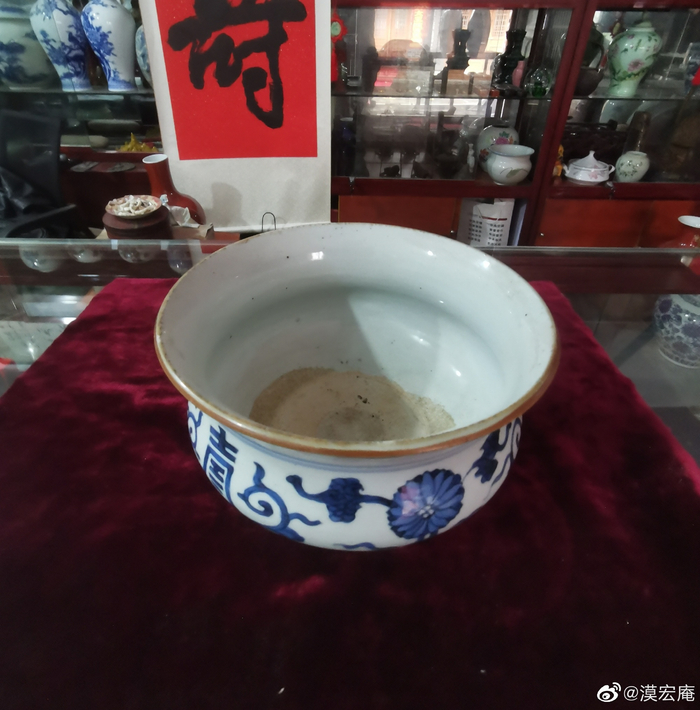 清早期青花寿字纹香炉