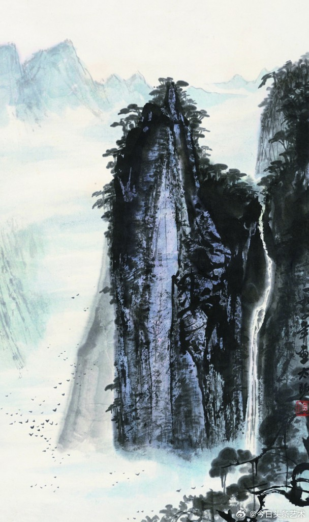 阳太阳山水画