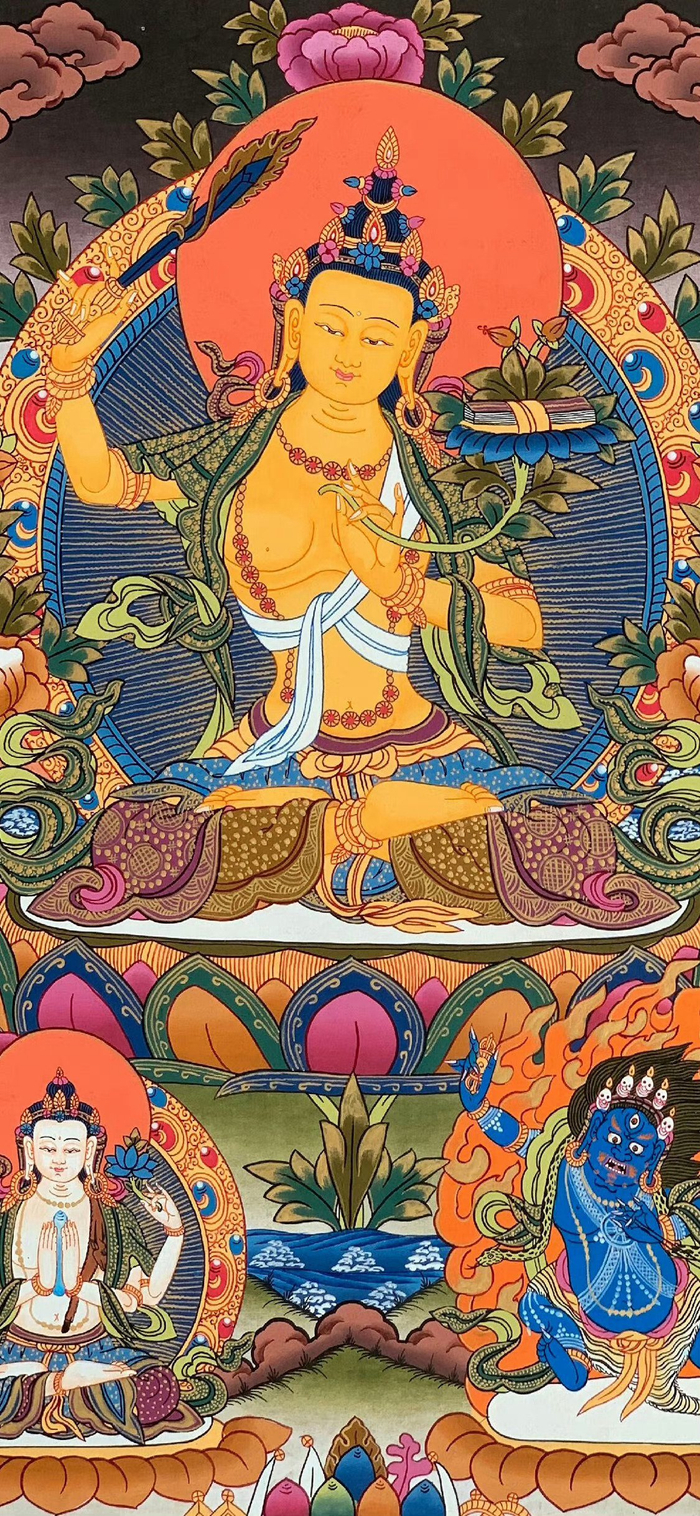 文殊菩萨壁纸 刷到不要无视 真的很灵