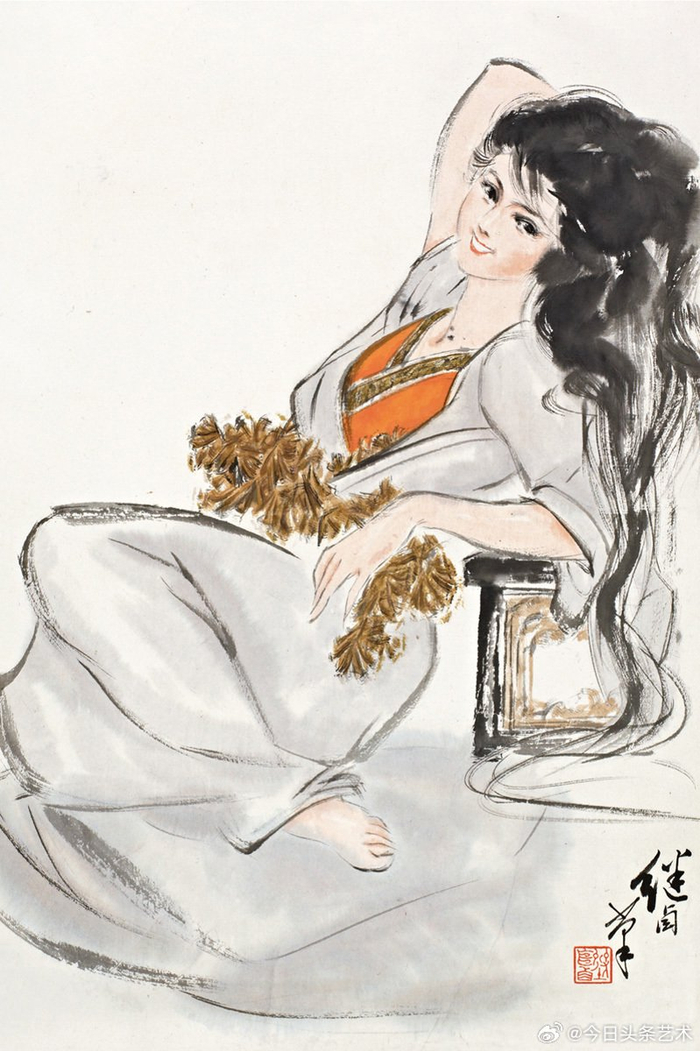 画家刘继卣人物画