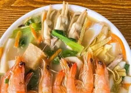 宁波奉化渔家风味海鲜米豆腐选用早米米浆制作