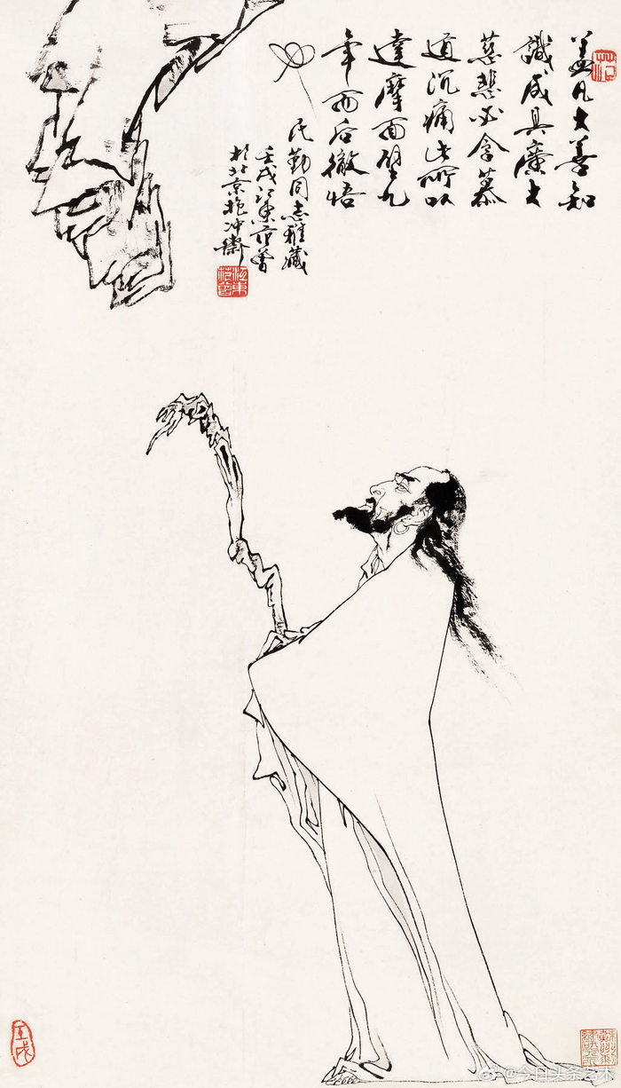 画家范曾笔下的达摩