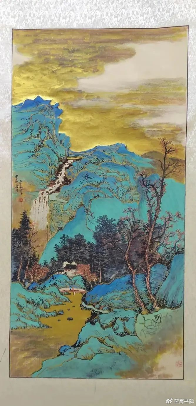 著名女画家金春梅春江水色无穷画一笔丹青绘人间