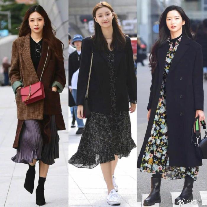 韩国女人原来是这么穿裙子的这24套裙装穿搭好美早春穿正好