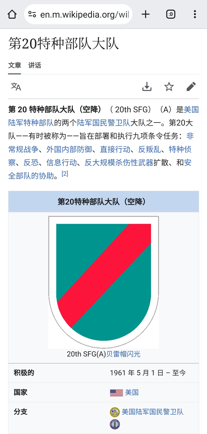 一名美军特战部队士兵在头盔上佩戴二战纳粹德国非洲军团的标志