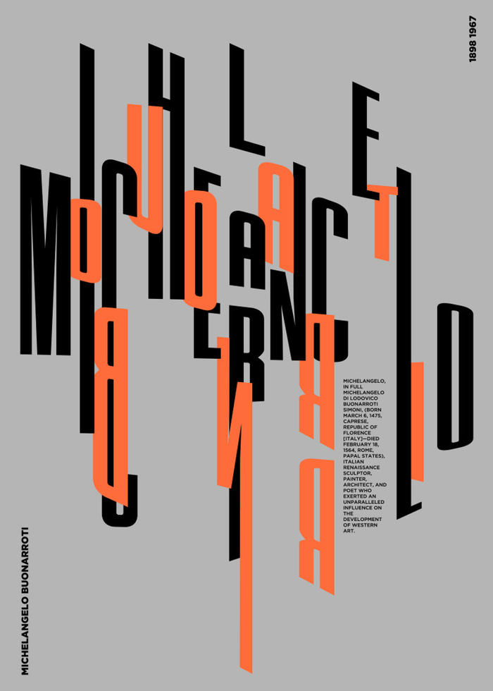 来自设计师 ahmet barin 的字体海报作品