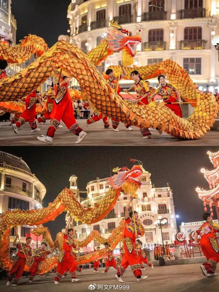 舞龙打铁花春节假期来河南省郑州看民俗演出