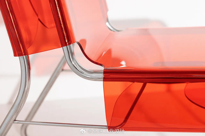 薄亚克力折叠椅|设计:jihong lee