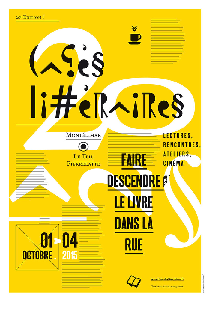 个性的文字海报排版设计来自法国boncaillou设计工作室