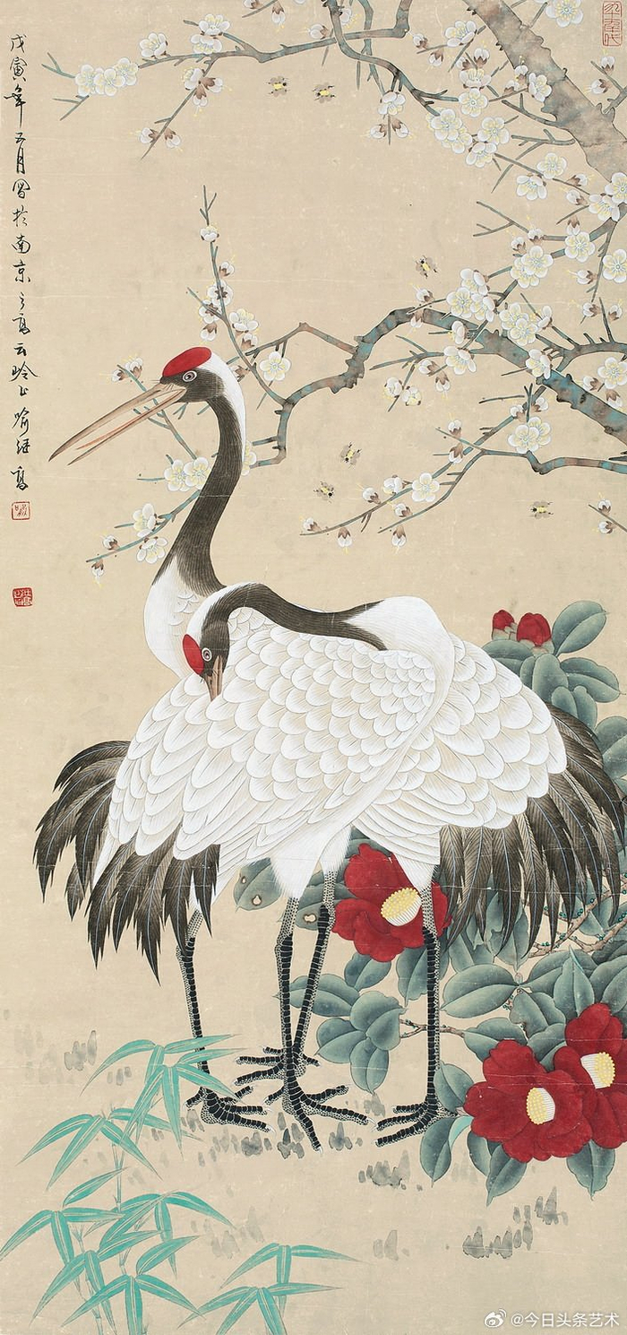 画家喻继高花鸟画