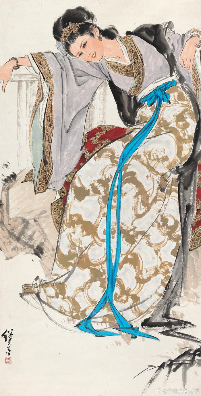 画家刘继卣人物画