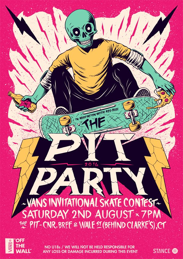 南非的插画师ianjepson插画字体为创意的海报设计欣赏