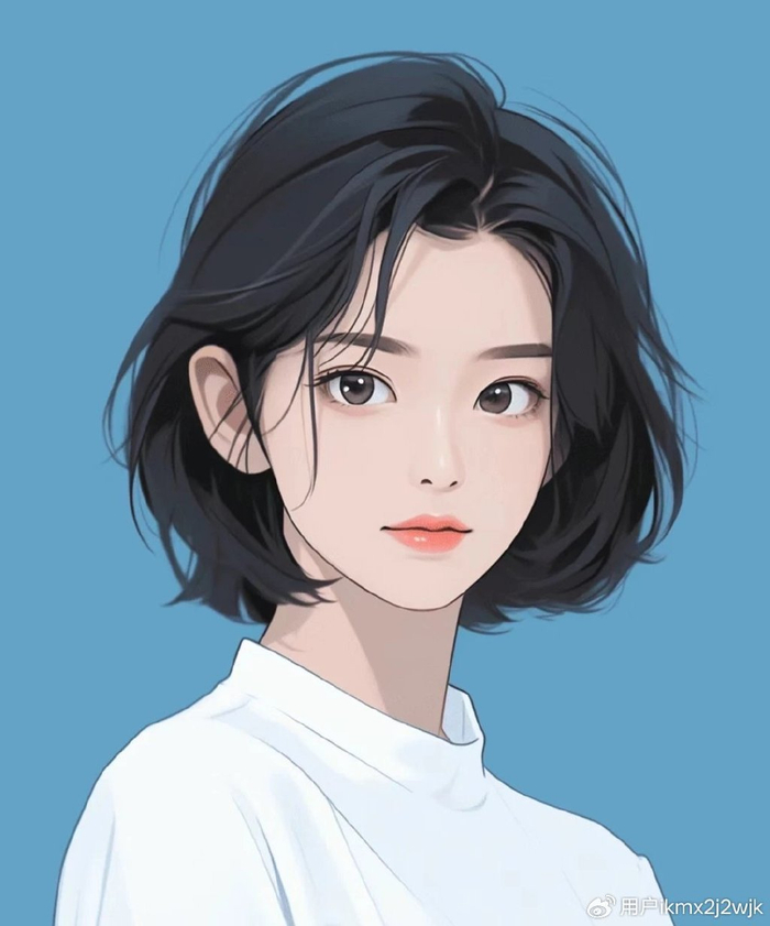 漫画短发来了,波波头和层次短发带点纹理,挂耳造型真好看|短发|挂耳|