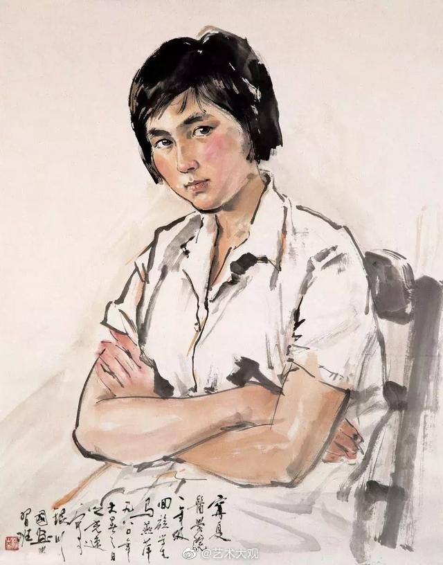 杨之光国画人物作品欣赏 杨之光,1930年生于上海……
