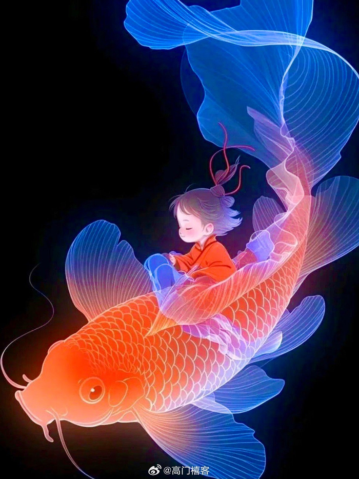 年年有鱼乐无边鱼跃龙门喜气添碧水清波映红日春风拂面笑开颜