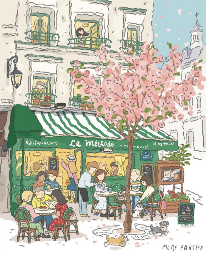 街边一角 画师:moreparsley