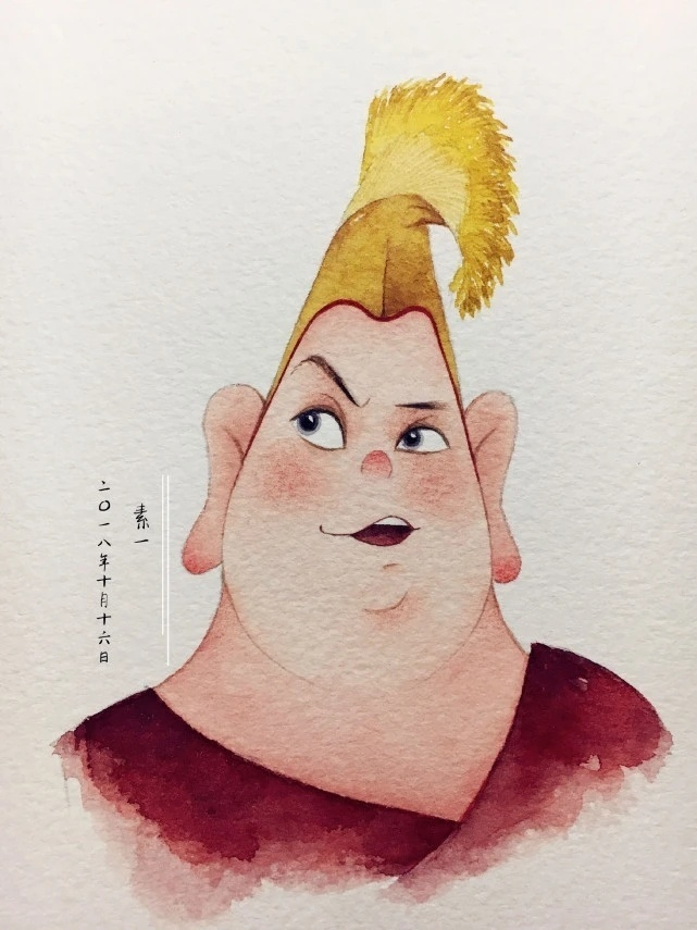 古代人脸的插画设计,幽默风趣! :画师:素一