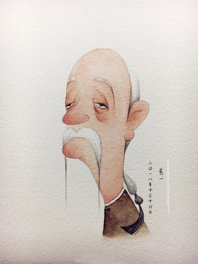 古代人脸的插画设计,幽默风趣! :画师:素一