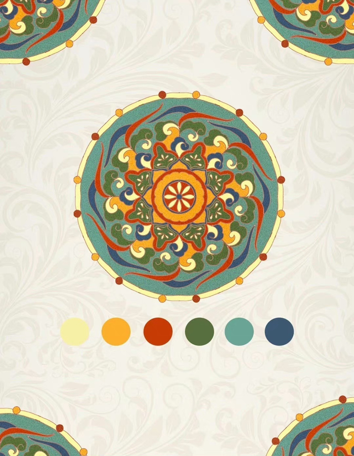 敦煌传统纹样颜色
