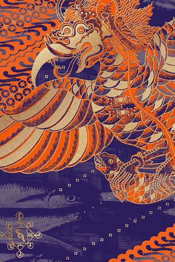 中国风插画海报设计,以其精致的线条和丰富的色彩