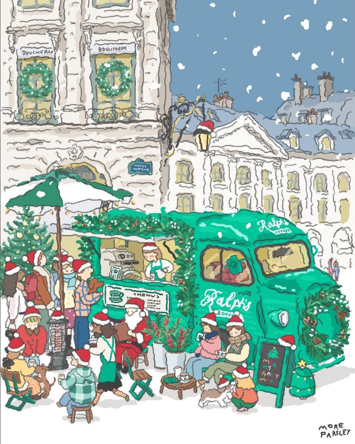 街边一角 画师:moreparsley