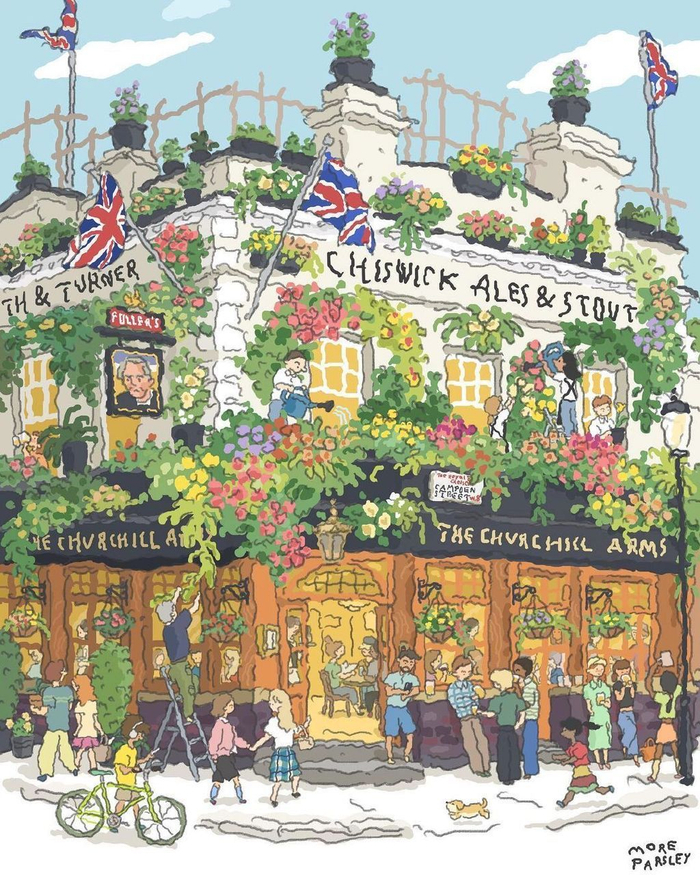 街边一角 画师:moreparsley