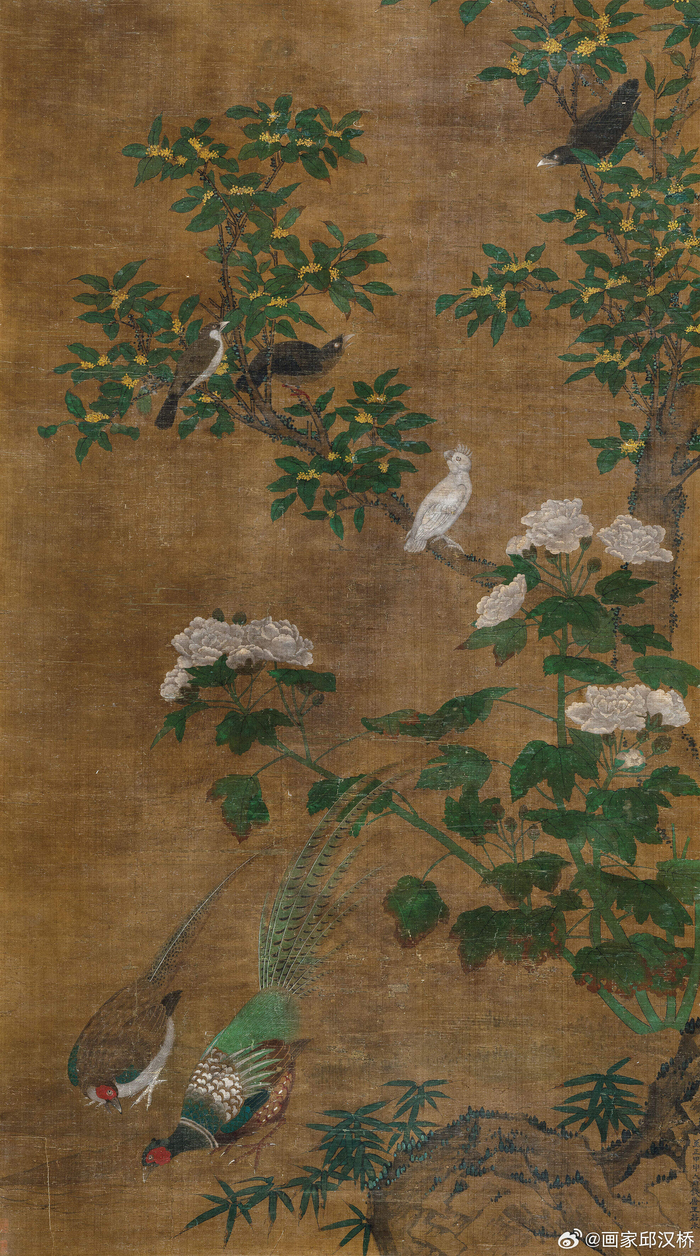 元代王渊花鸟画