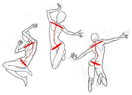 不會畫人物動態動漫人物動態姿勢畫法新手學習必備